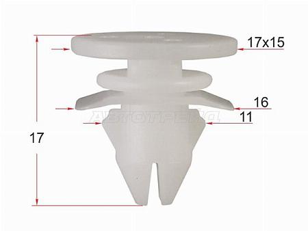 Клипса молдинга кузова VOLVO (1 шт.)