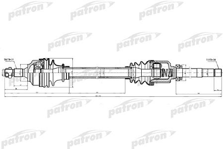 PDS0283 Полуось