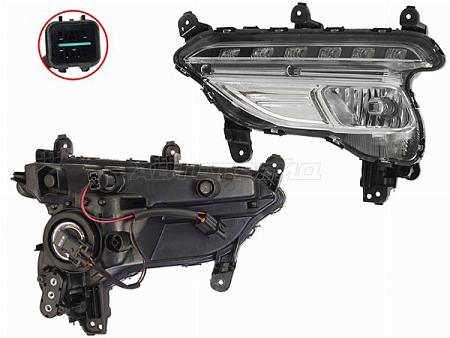Фара противотуманная (Слева) Hyundai Santa Fe 15-19