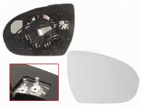 Полотно зеркала Hyundai Tucson 15-21 (Справа/ Обогрев/ сферическое)