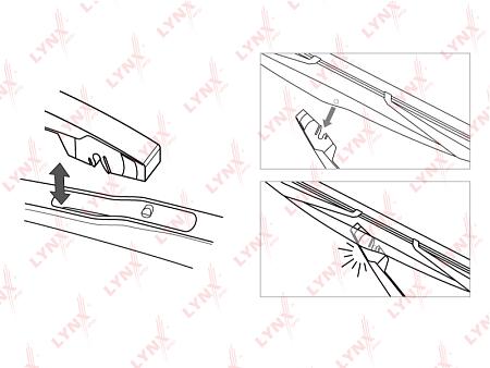 Щётка стеклоочистителя задняя, 400мм LR40B