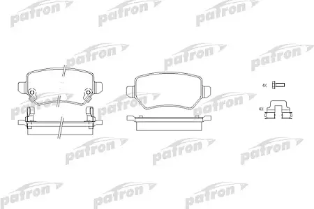 PBP1521 Колодки тормозные дисковые