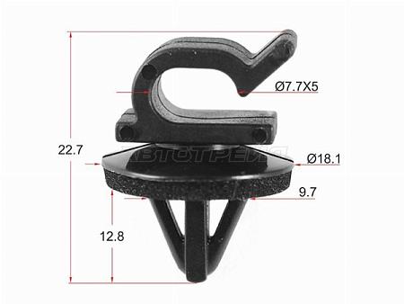 Клипса упора капота HONDA (1 шт.)