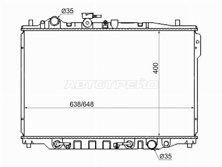 Радиатор Mazda 626 87-97 / Capella 87-97