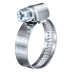 Хомут червячный 16-27 мм нержавеющая сталь (1 шт) 1627w2