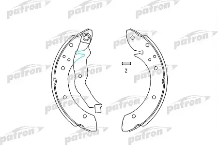 PSP447 Колодки тормозные барабанные