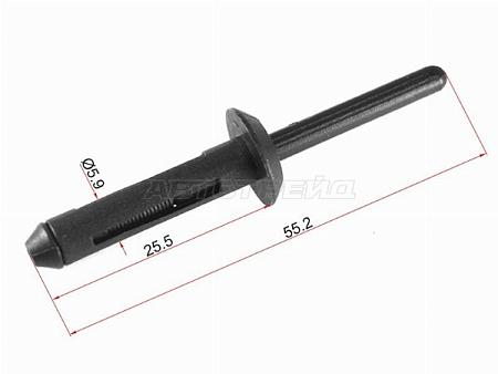 Клипса заклепка GM/FORD (1 шт.)