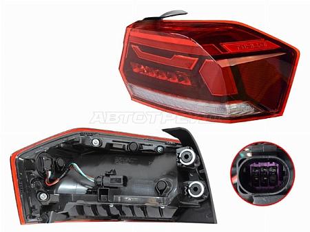 Фонарь задний Volkswagen Polo 20-22 (Справа)