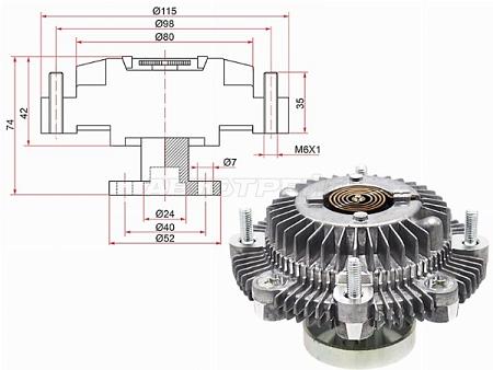 Вискомуфта SUZUKI JIMNY 97-/WAGON R+ 00-