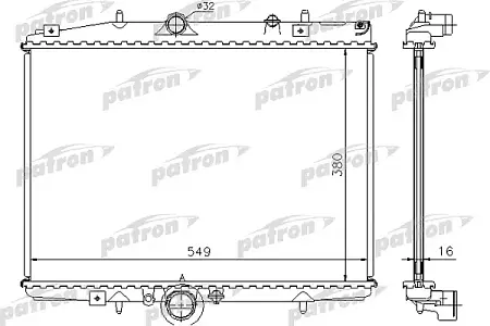 PRS3412 Радиатор системы охлаждения