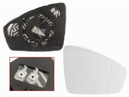 Полотно зеркала Volkswagen Tiguan 16- (Справа/ Обогрев/ асферическое)