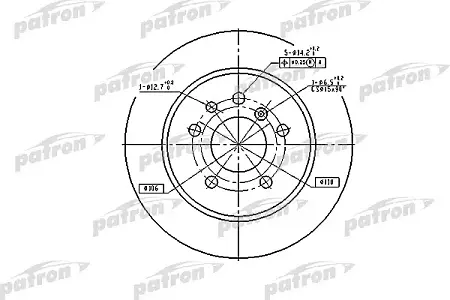 PBD1613 Диск тормозной
