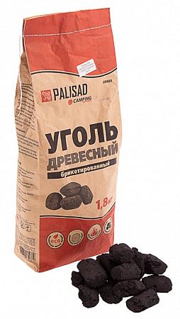 Уголь древесный, брикетированный, 1,8 кг, Camping Palisad 69489
