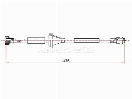 Трос спидометра MERCEDES-BENZ E-CLASS (W124) 85-93