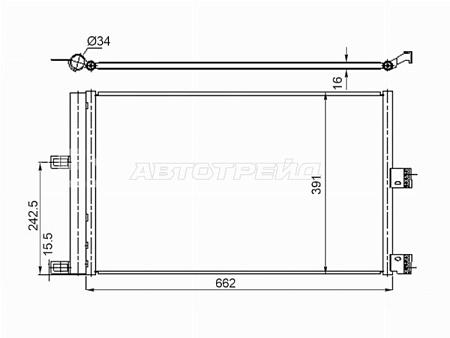 Радиатор кондиционера Tesla Model 3 17-23