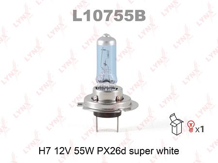 Лампа H7 12V 55W PX26D SUPER WHITE L10755B