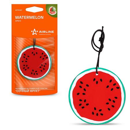 AIRLINE AFFR087 Ароматизатор подвесной пластик "Сочный фрукт" Арбуз
