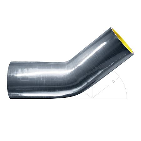 Силиконовый изгиб-переходник 63-70мм 45 градусов shb637045