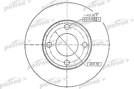 PBD1530 Диск тормозной