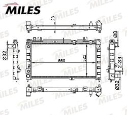 Радиатор LADA 2190 GRANTA +A/C acrm530
