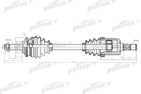 PDS3926 Полуось