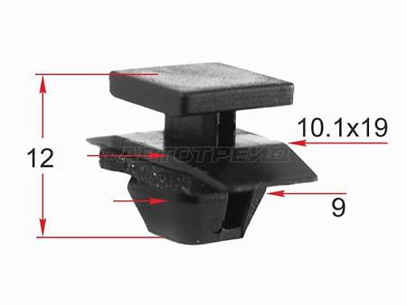 Клипса молдинга кузова HONDA (1 шт.)