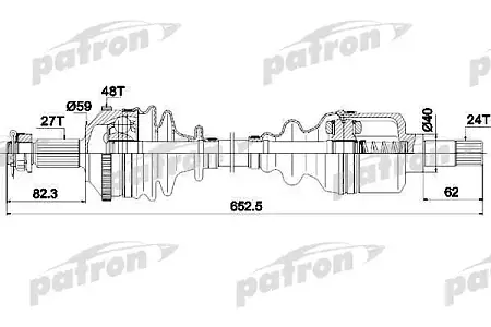 PDS0335 Полуось