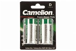 Camelion Super Heavy Duty R20P-BP2G Батарейка солевая тип D 1,5В 2шт 1671