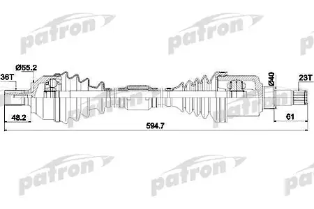 PDS0382 Полуось