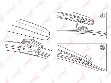 Щётка стеклоочистителя задняя, 380мм LR38N