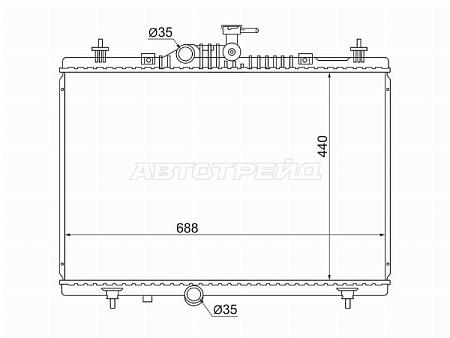 Радиатор Renault Koleos 08-16