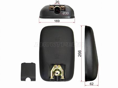 Зеркало (ISUZU NKR NHR new  (266x169 SR1200))