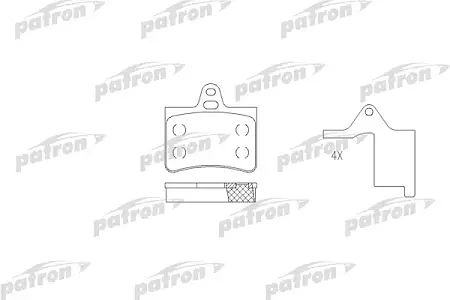 PBP1413 Колодки тормозные дисковые