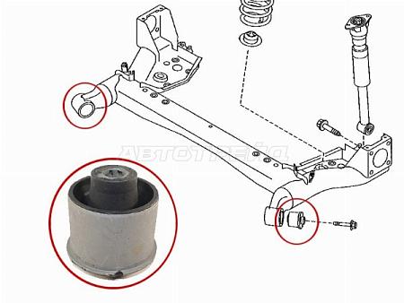 Сайлентблок балки Mazda Demio 07-14 / 2 07-15