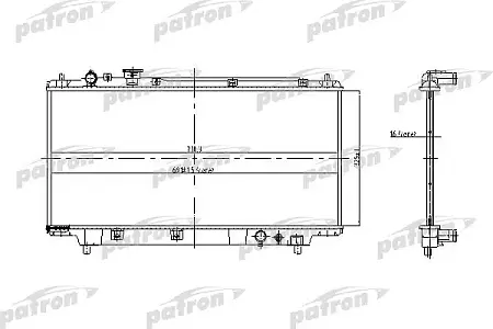 PRS3442 Радиатор системы охлаждения
