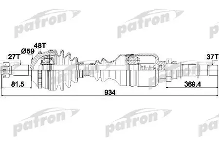 PDS0145 Полуось