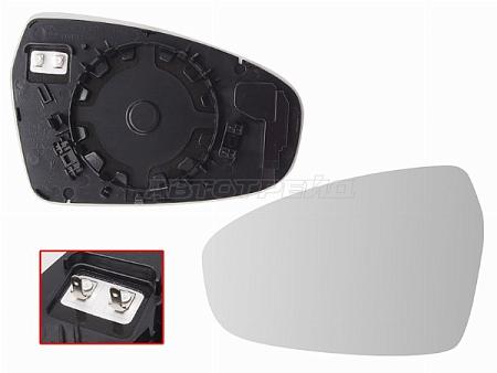 Полотно зеркала Kia Cerato 18- (Слева/ Обогрев)