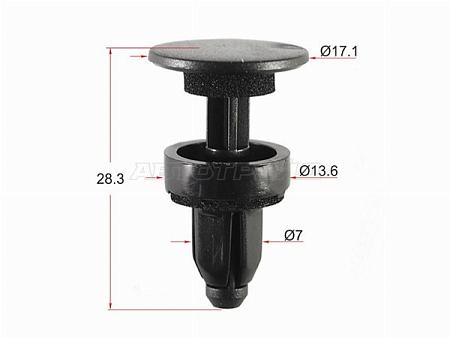 Клипса решетки радиатора HONDA (1 шт.)