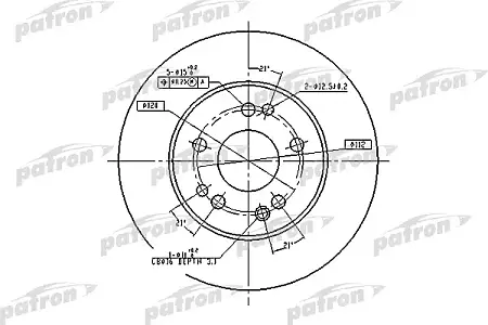 PBD1581 Диск тормозной