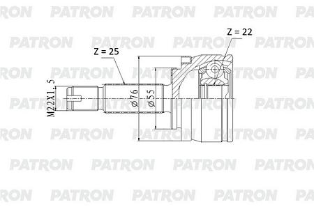 ШРУС наружный PCV2178
