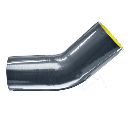 Силиконовый изгиб 102мм 45 градусов shb10245