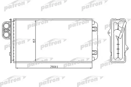 PRS2018 Радиатор отопителя