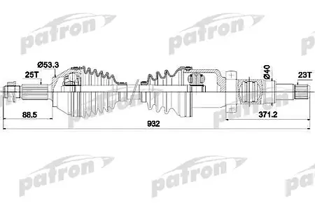 PDS0346 Полуось