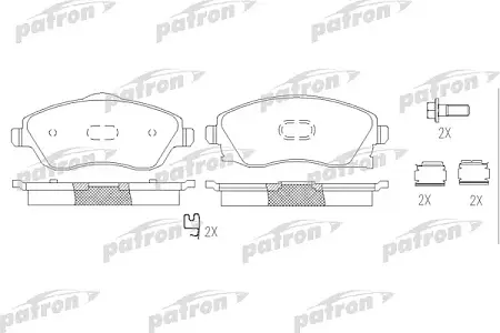 PBP1424 Колодки тормозные дисковые