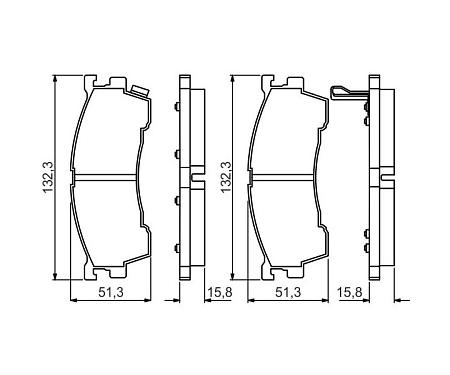Колодки тормозные 0986495265
