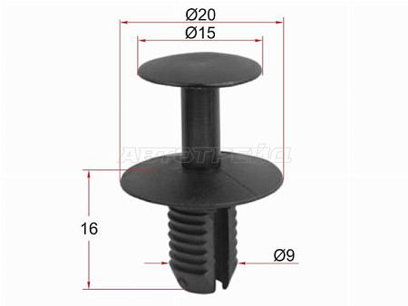 Клипса крепежная MERCEDES/BMW (1 шт.)