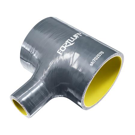 Силиконовый Т-патрубок 70-25-70мм sh702570