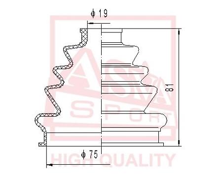 Шрус наружный 22x47x22 FIAT ALBEA 2006- ft-005