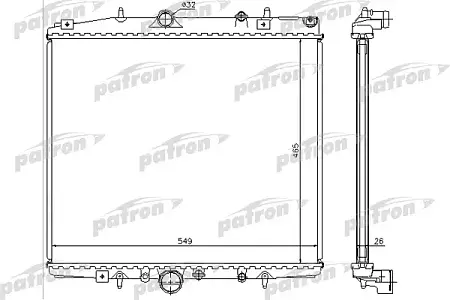 PRS3595 Радиатор системы охлаждения
