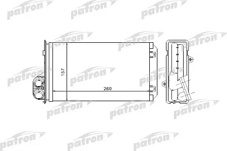 PRS2069 Радиатор отопителя